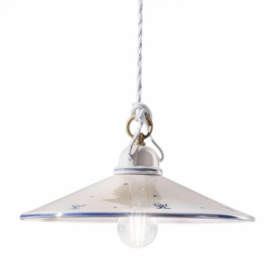 halo kuchyna jedalen rucne malovana keramicka lampa zavesenie mediteranske stropne taliansky dizajn provance toskansko rustikalny retro vintage osvetlenie chodba obyvacka.jpg